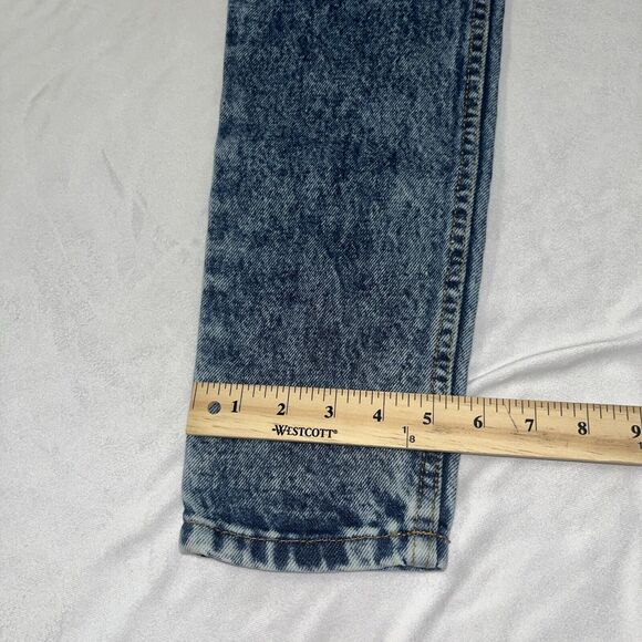 American Apparel Vintage Inspired Medium Marble Wash High Waisted Jeans Size 24 - Picture 4 of 10